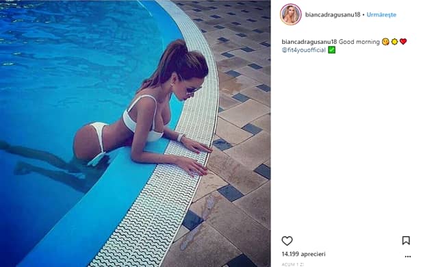 Bianca Drăguşanu, prima apariţie a anului la piscină! Foto de infarct!