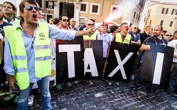 Proteste Anti-Uber în toată Europa. Cum au rezolvat statele din UE Legea Taximetriei