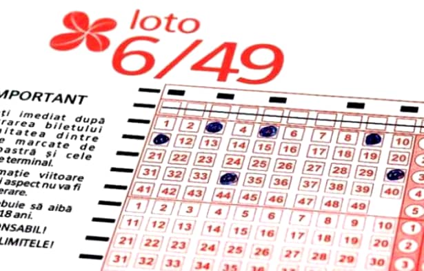 Bilet de la loto 6 din 49 cu o singură variantă