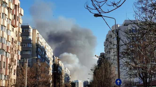Incendiu în București! Din nou este foc la Delta Văcărești. Foto + Video