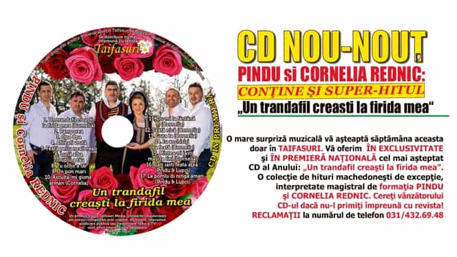„Un trandafil creaști la firida mea”, CD-ul Anului, exclusiv cu revista Taifasuri!