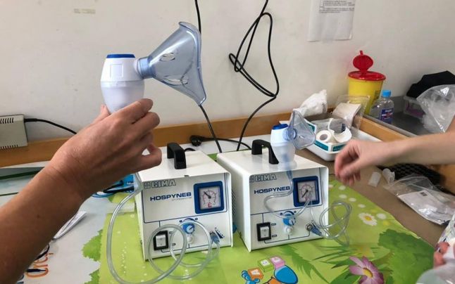 În urma unei campanii organizate pe Facebook, sectia de pediatrie a fost dotată cu aparate de aerosoli