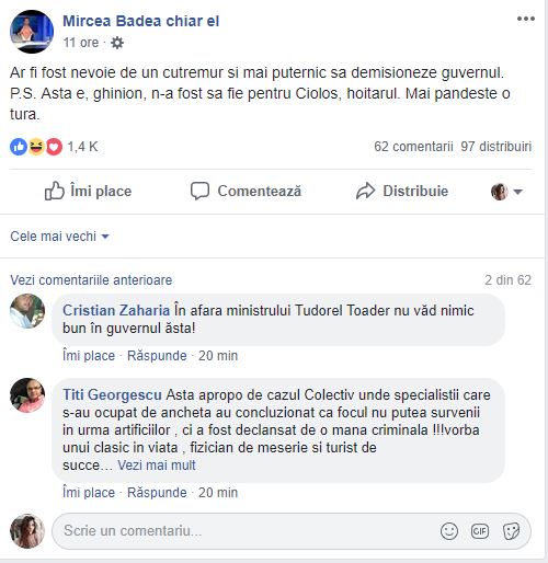 Reactia lui Mircea Badea după cutremur