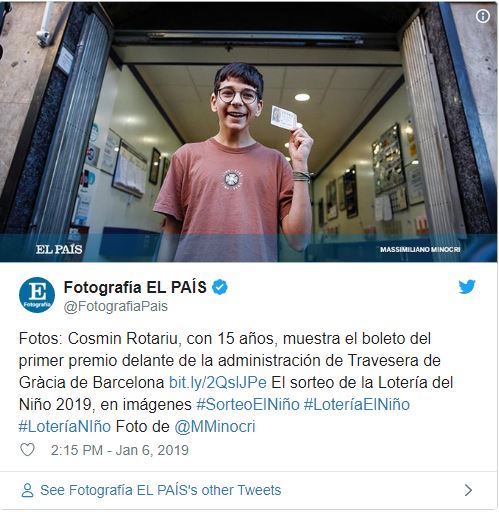 Un băiat de 15 ani a câștigat 200.000 de euro la Loto în Spania 