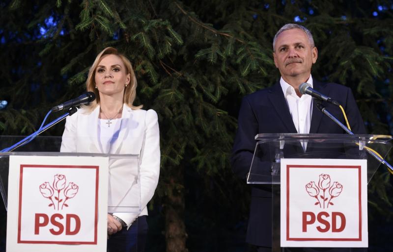 Gabriela Firea și Liviu Dragnea în campania electorală